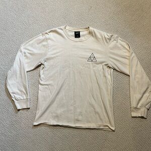 HUF triangle print long sleeve tee shirt